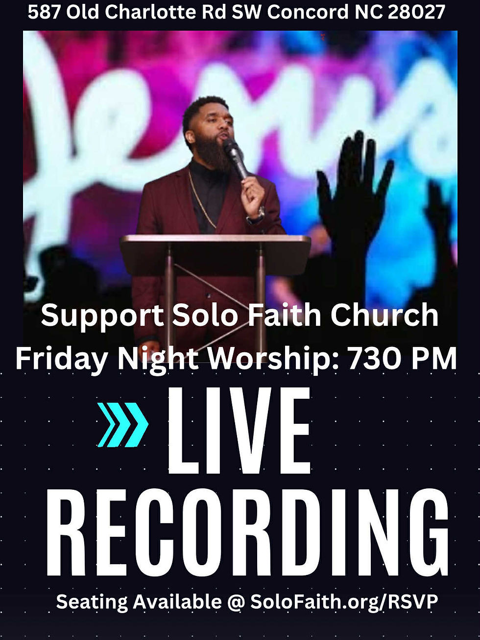 Live Record Solo Faith Church Friday Night Worship Service