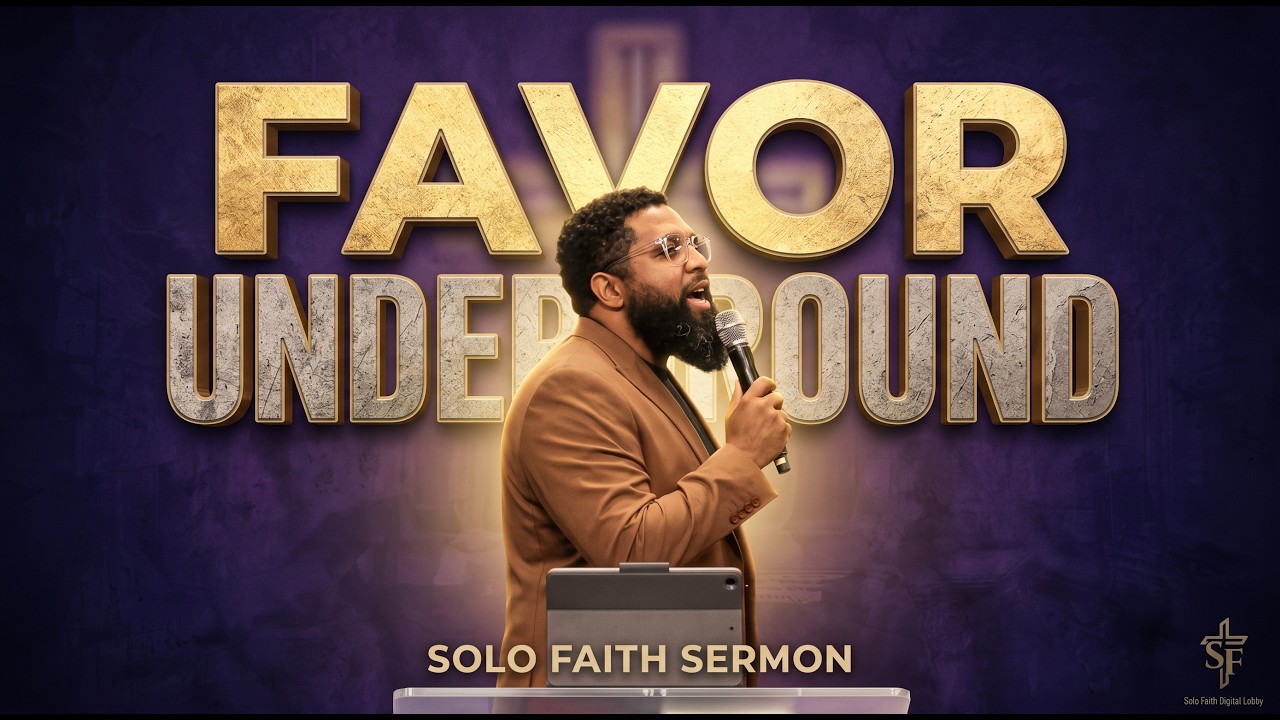 Favor Underground Part 3 sermon graphic of Pastor Doug Lattimore preaching on Joseph's coat