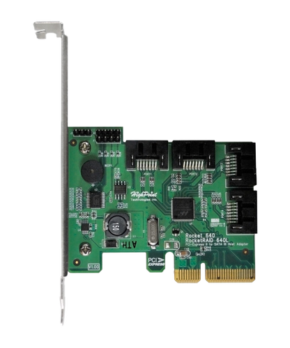 新品未使用 RocketRAID 640L 4ポート SATA RAIDアダプタ Amazon.com: HighPoint RocketRAID 640L Internal 4 SATA Port