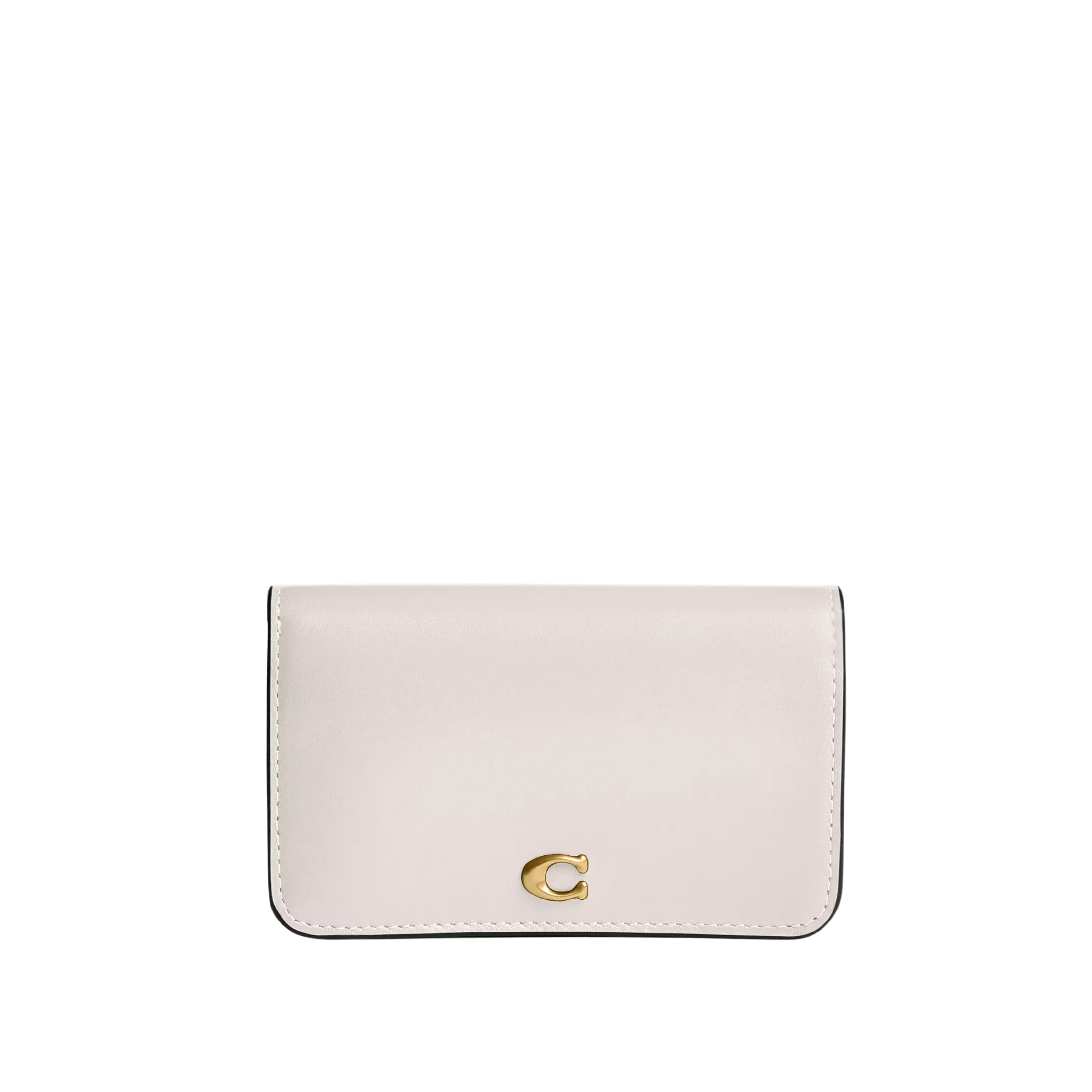 Coach Essential Slim Card Case-Brass/Chalk