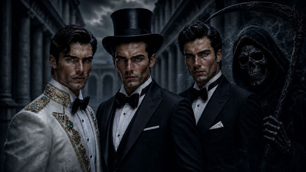 Cinematic Dark Romanticism Scene With Three Chiseled Men (2).png