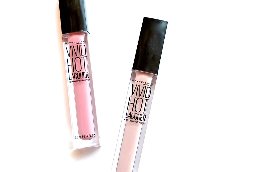 Maybelline Vivid Hot Lacquer in Tease and Too Cute