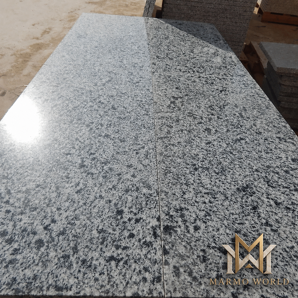 Polished New Halayeb Egyptian Granite slab with grey speckles