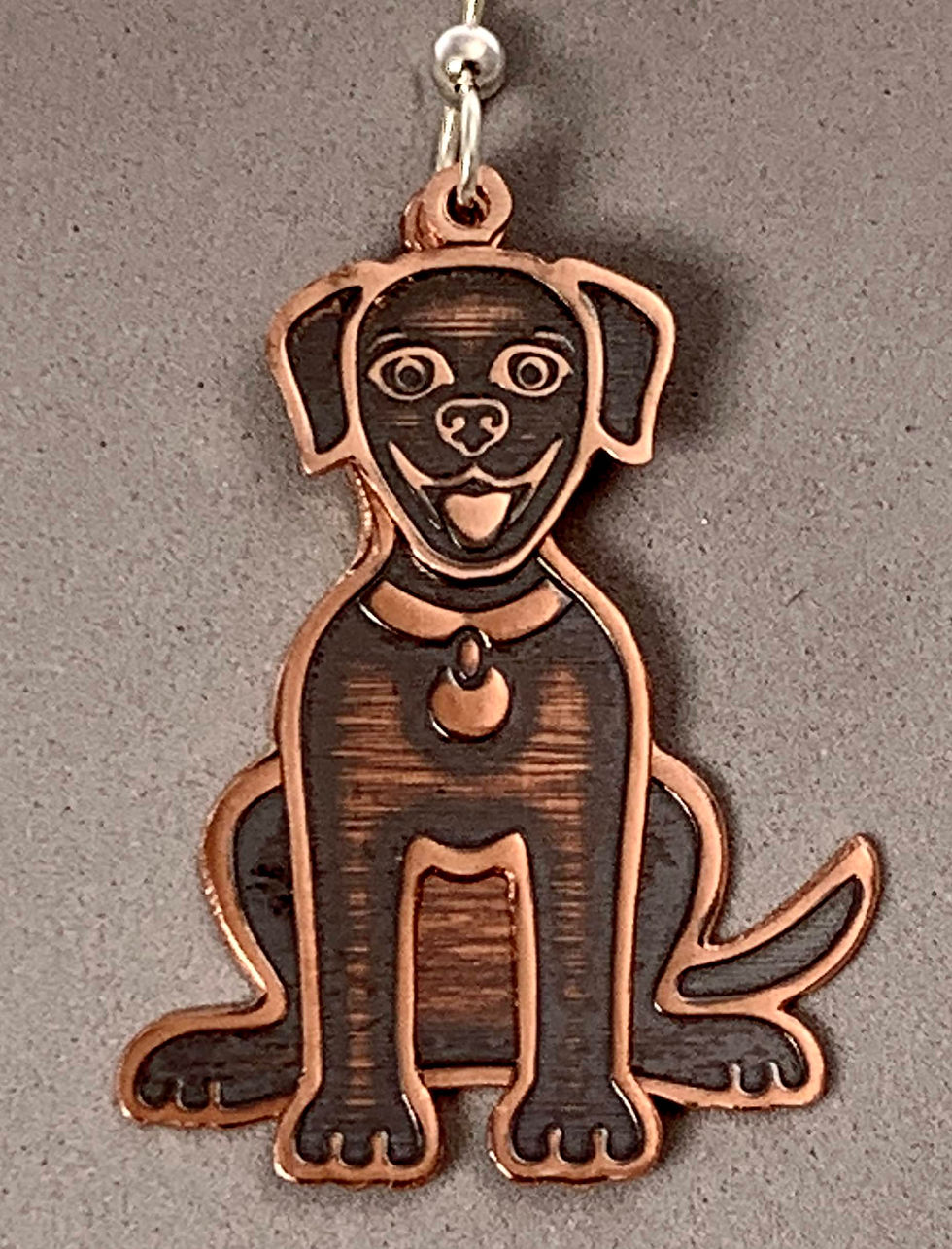 Thumbnail: Chihuahua, Lab, St Bernard Copper Pattern Pressing 2-1/2" X 4"