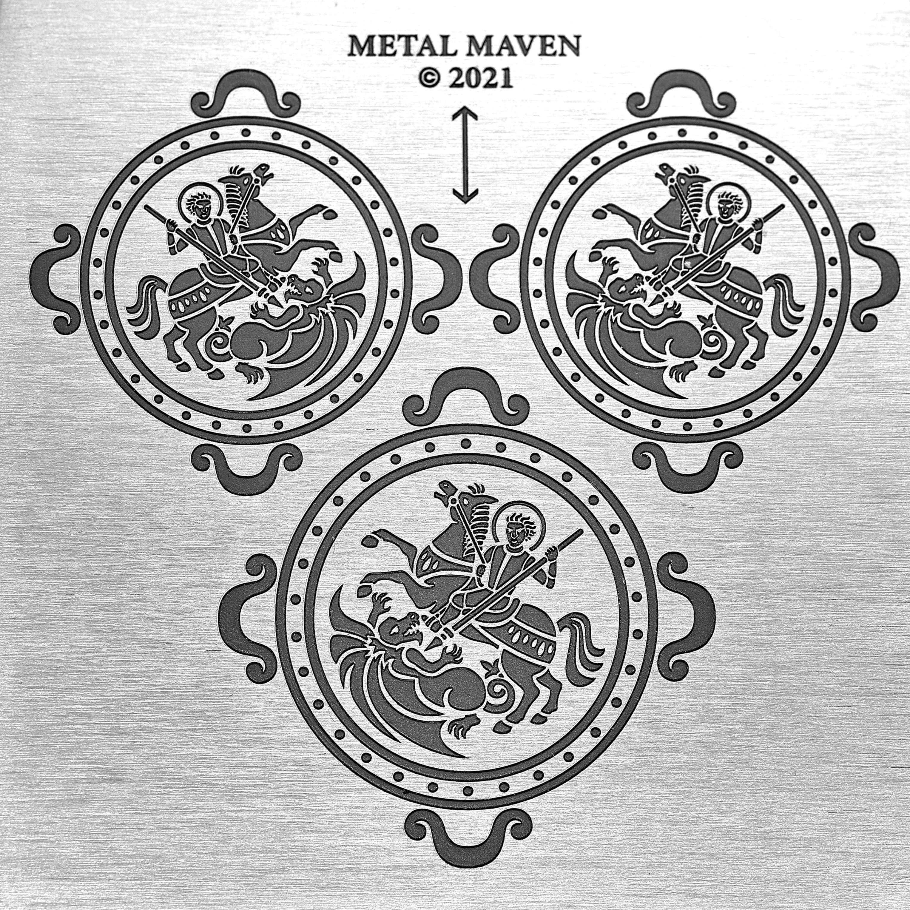 St George and the Dragon Earrings and Pendants Rolling Mill Component Die