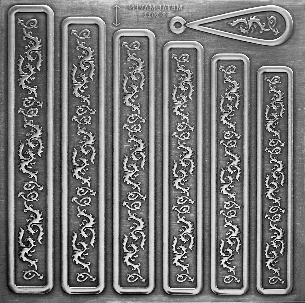 Thumbnail: Tattoo Dragon Rings Sizes 4-9 & Bonus Drop Rolling Mill Component Di