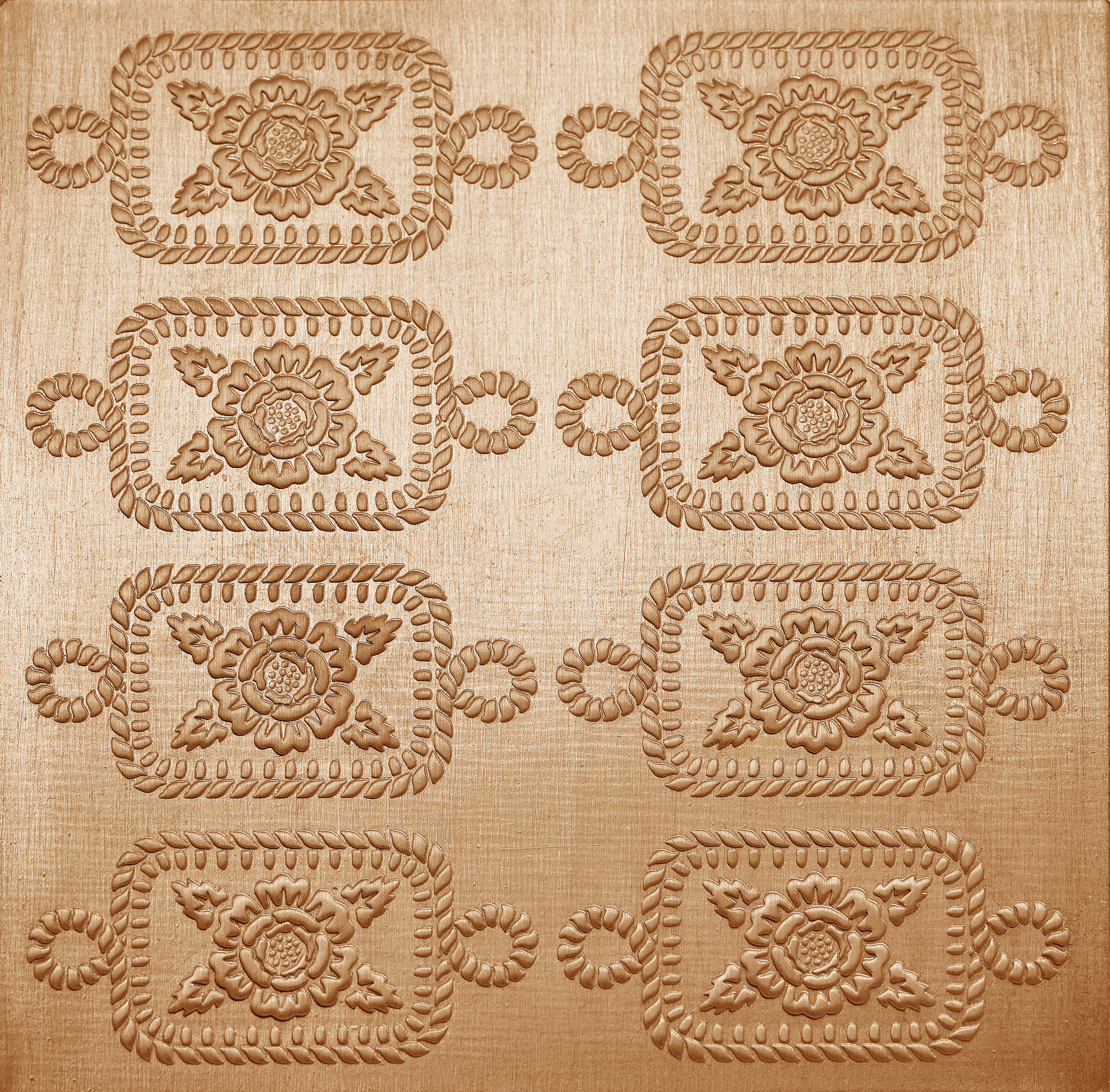 Cowgirl Rustic Peonies Earrings Pendants Bracelet Copper Pressing