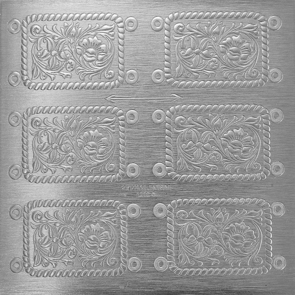Thumbnail: Cowgirl Rustic Wildflower Bracelet Rolling Mill Component Die