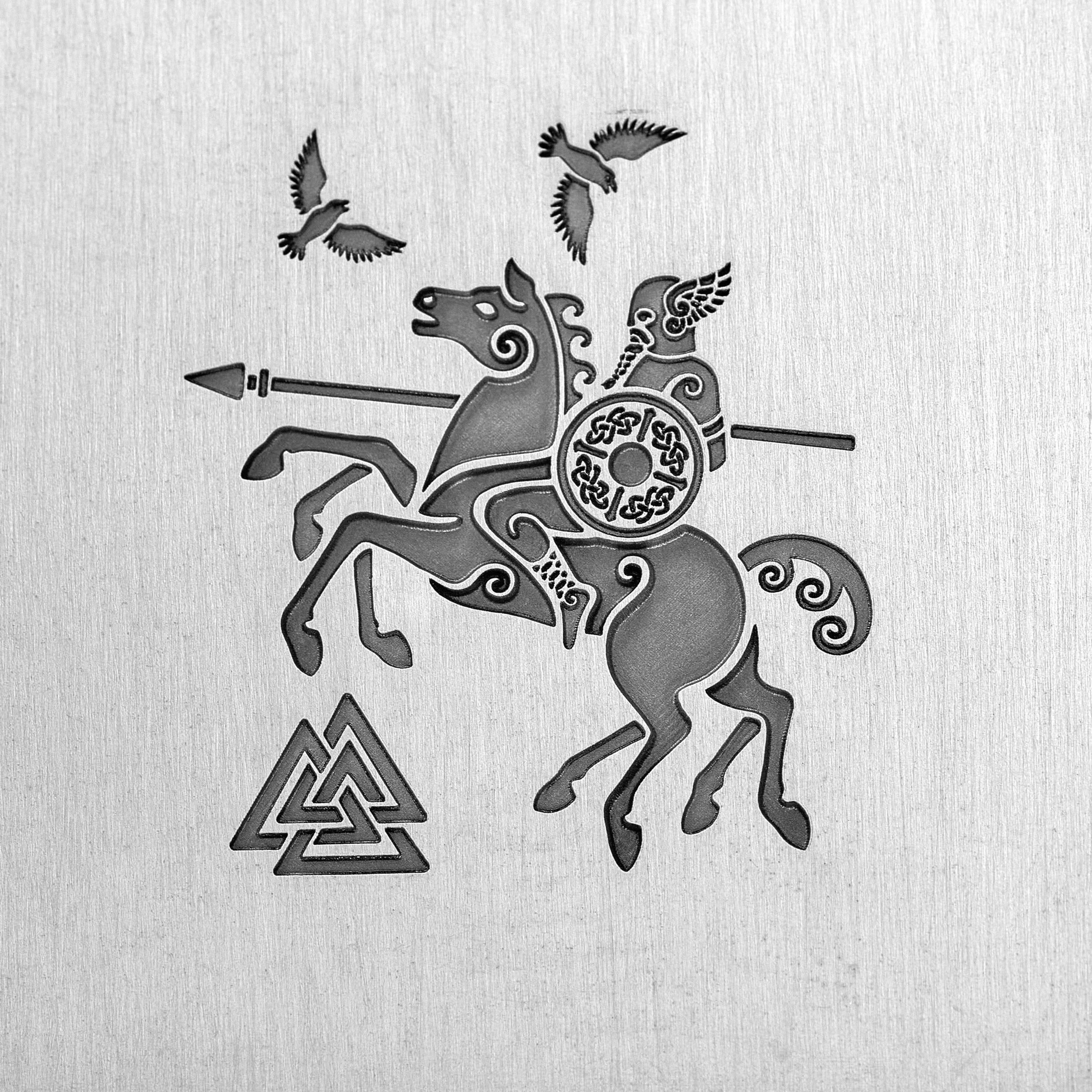 Odin And Sleipnir Right Hydraulic Press Impression Die