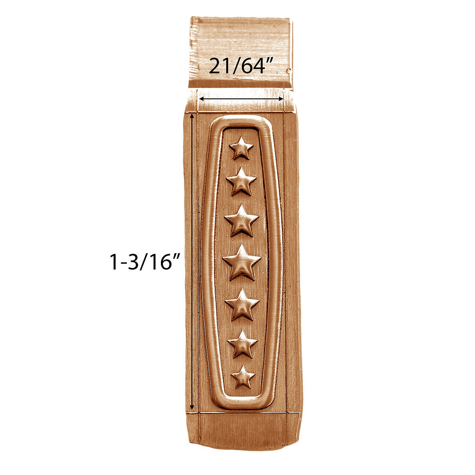 Thumbnail: Stars Ear Cuff Hydraulic Impression Die
