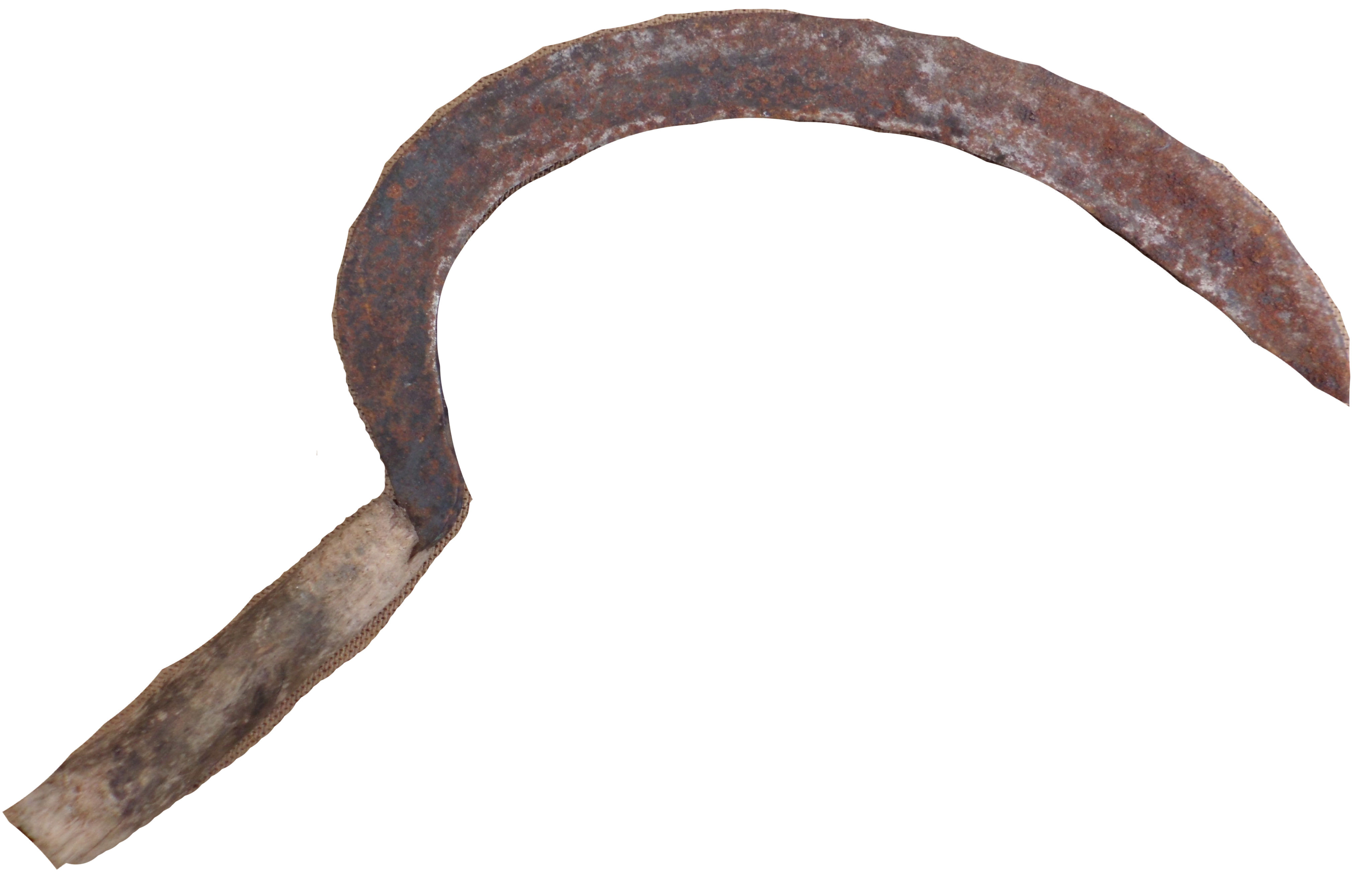 Antikk sigd fra 1800 tallet, Norsk