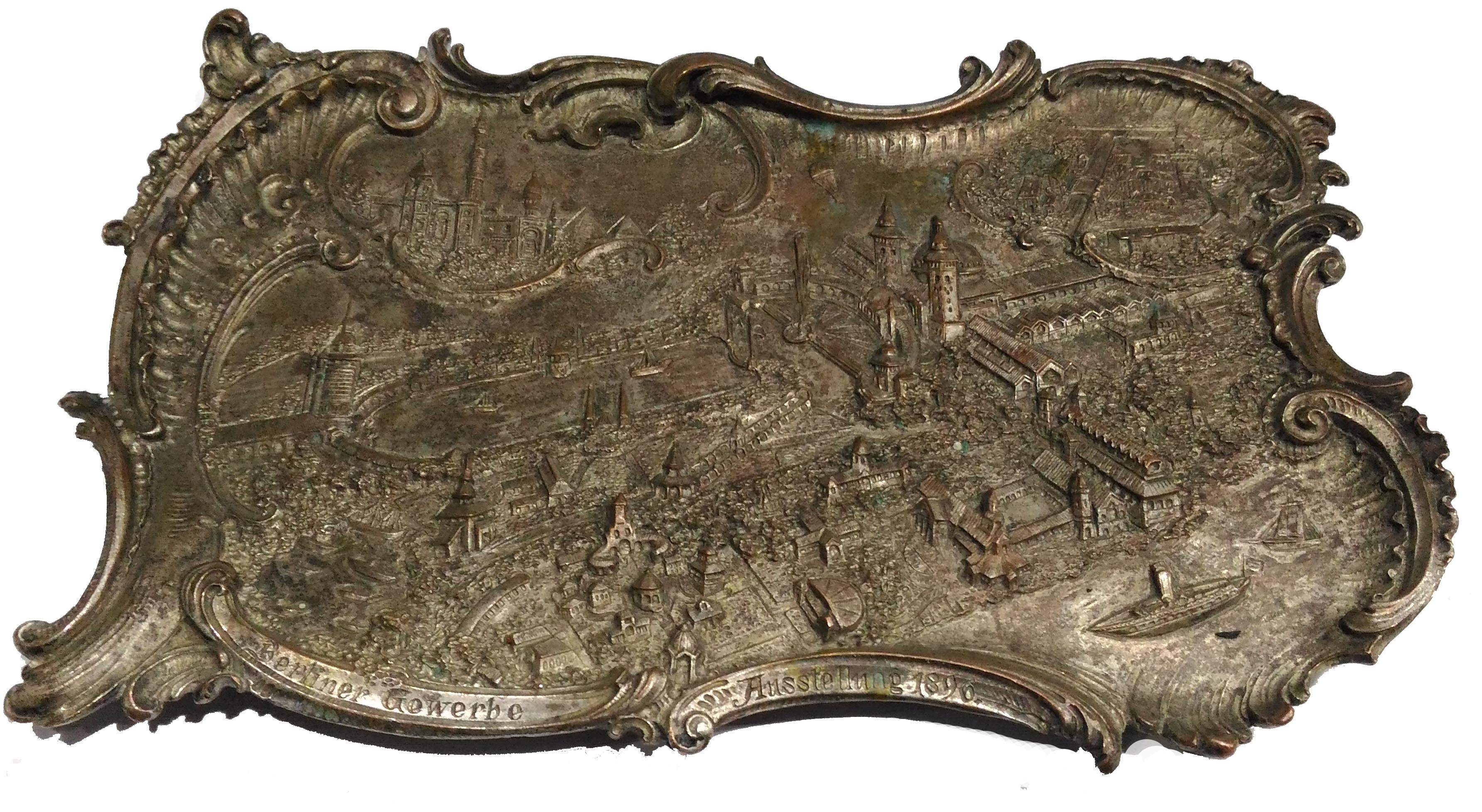 Antikk Tysk plakt fra 18 talls