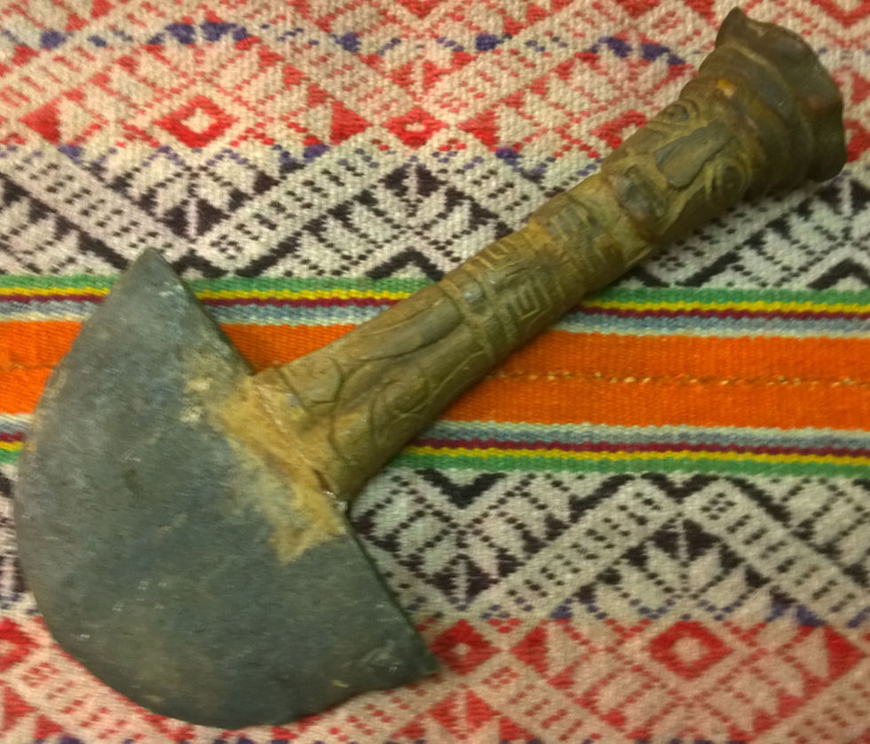 Miniatyrbilde: Antikk finish Inka-kniv fra Peru