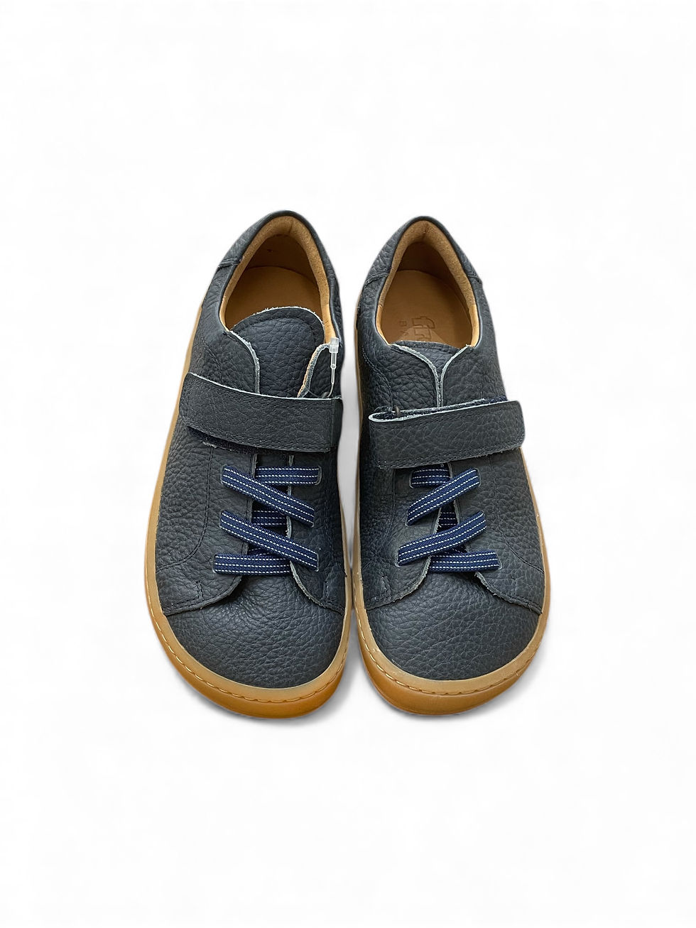 Miniatura: Scarpe bambino bambina sneakers barefoot in pelle blu Froddo Shoes