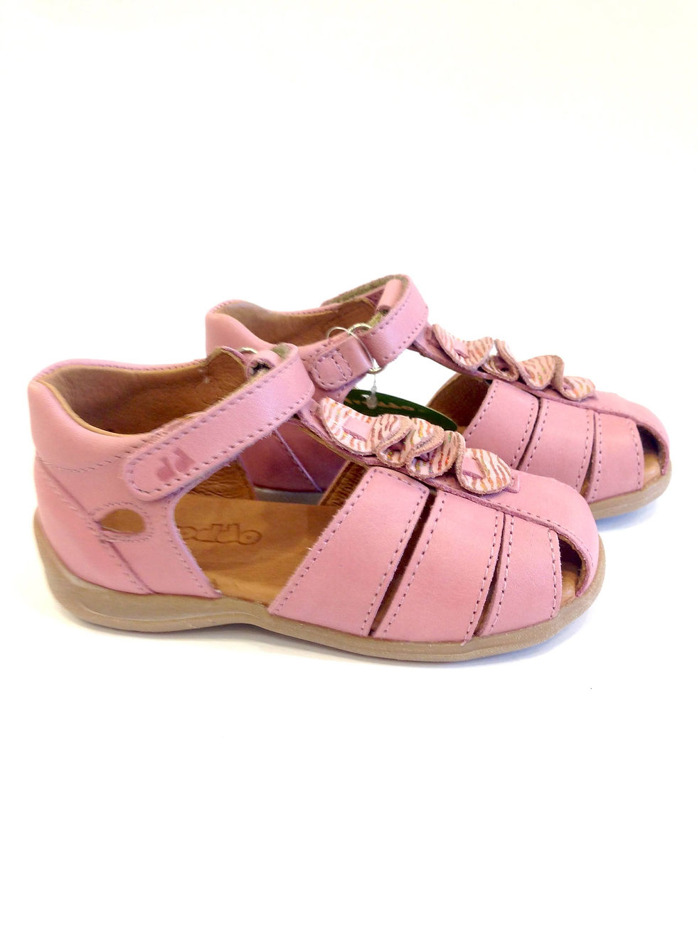 1 Sandali bimba a gabbietta in pelle rosa Froddo Shoes ragnetti