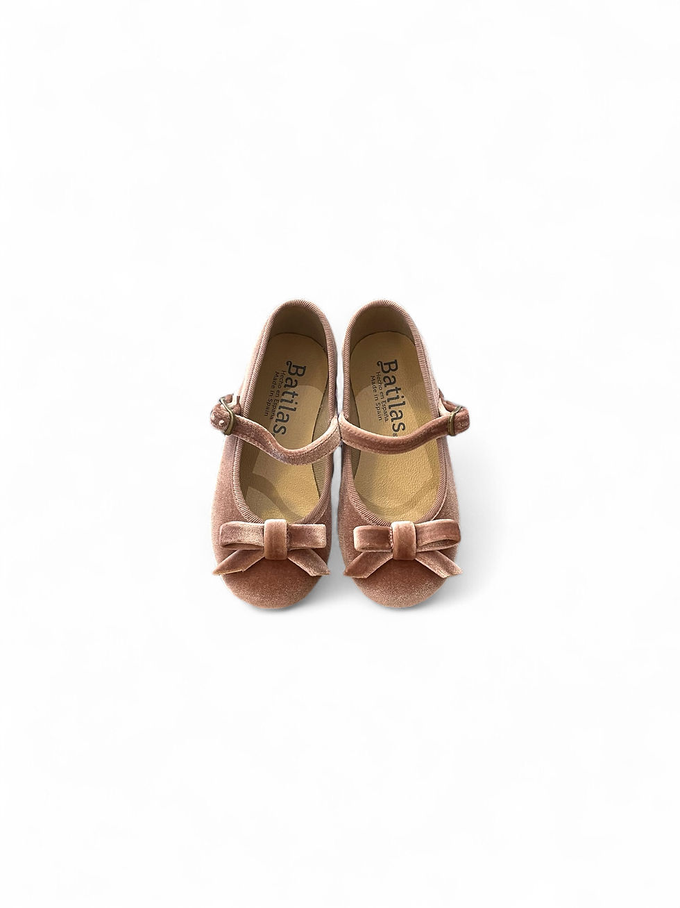 Miniatura: Alto Ballerine morbide bambina Batilas velluto rosa cipria