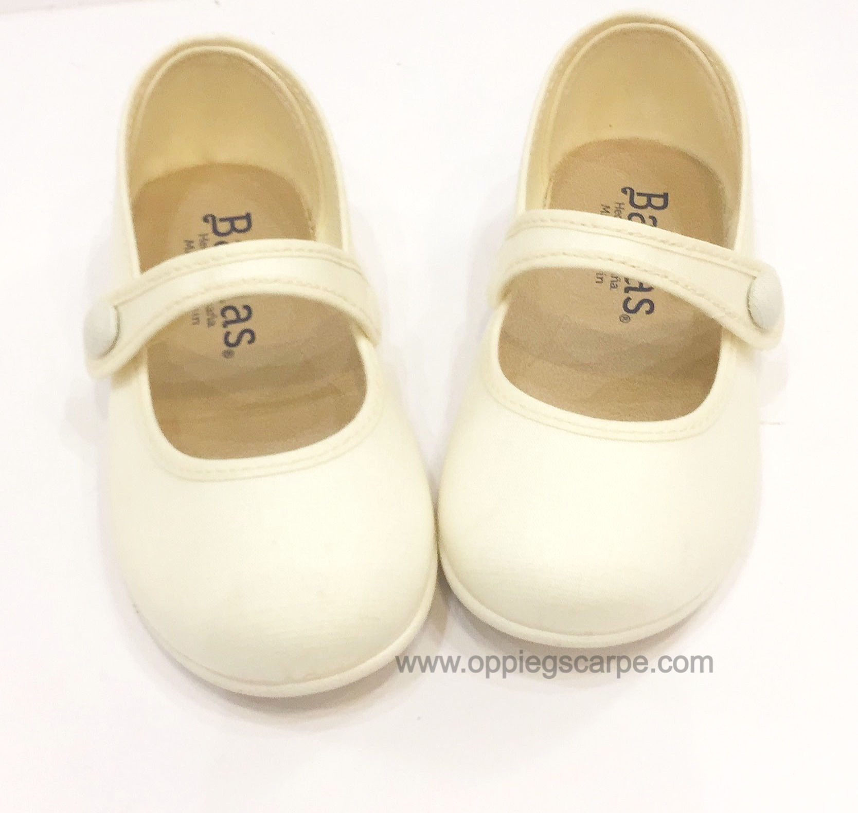 Scarpe ballerine per bambina eleganti beige Batilas cerimonia damigella