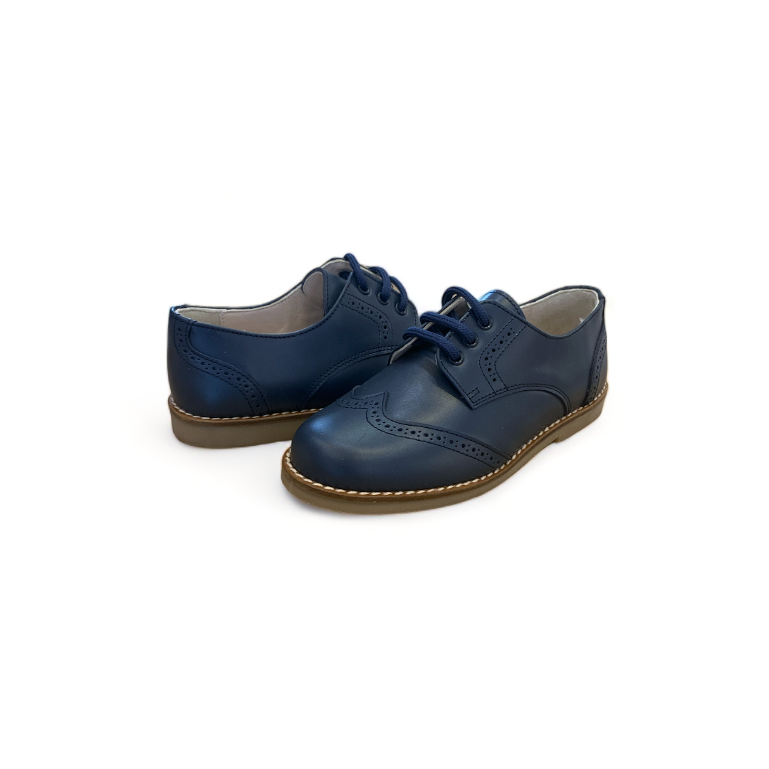 Scarpe bambino modello francesine duilio BLU eleganti cerimonia paggetto