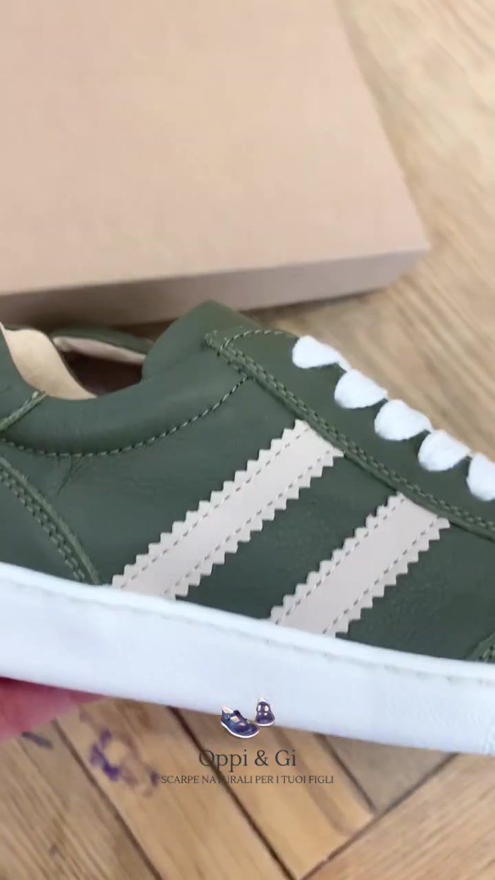 Miniatura: Sneakers gazelle bambino bambina zip laterale senza allacciatura artigianali scopri