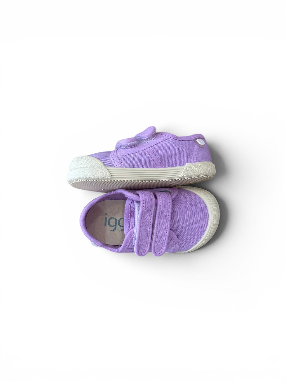 Miniatura: Sneakers in tela bambina con strappo Igor Lona malva