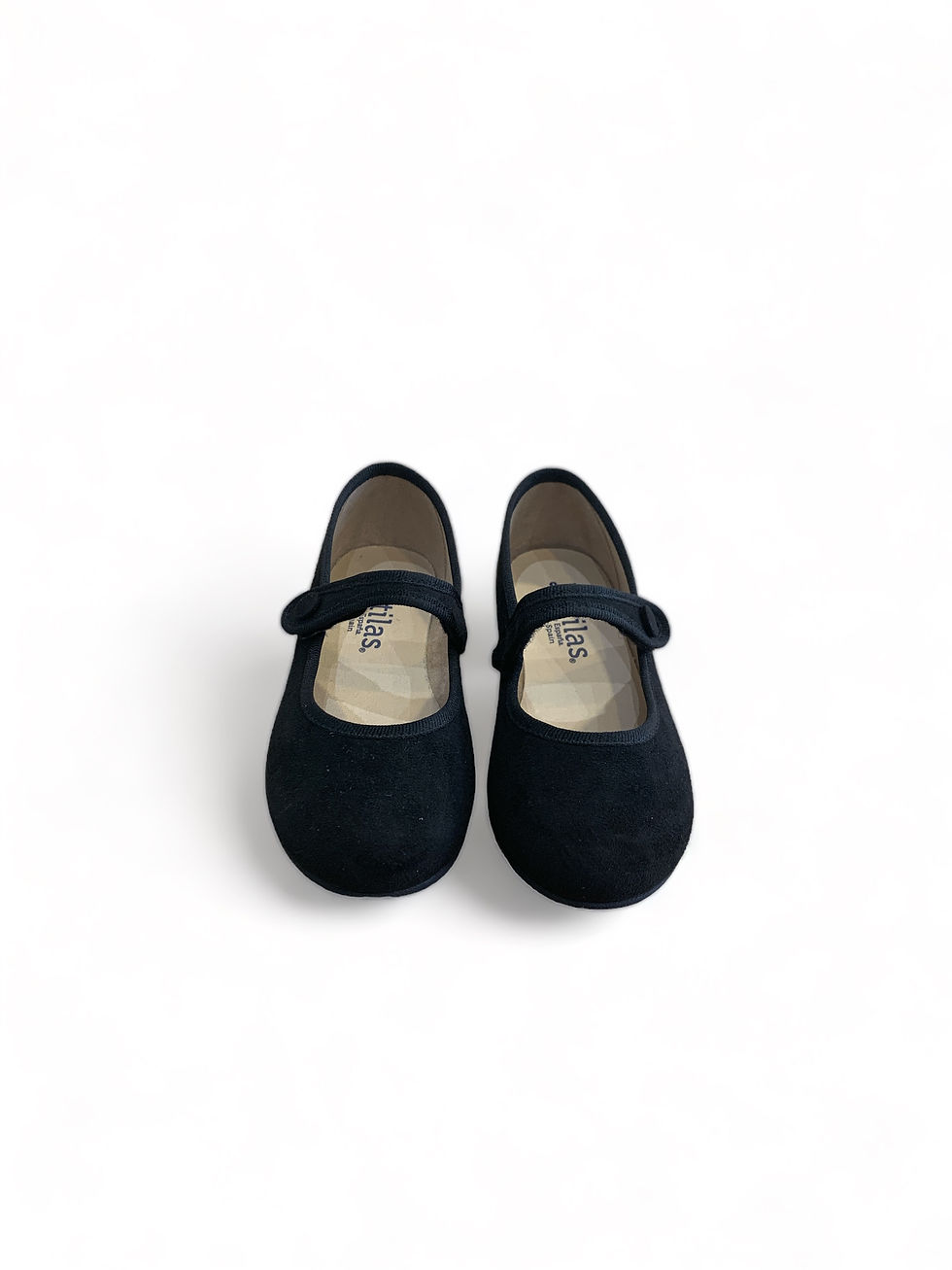Miniatura: Ballerine morbide bambina Batilas tessuto scamosciato nero