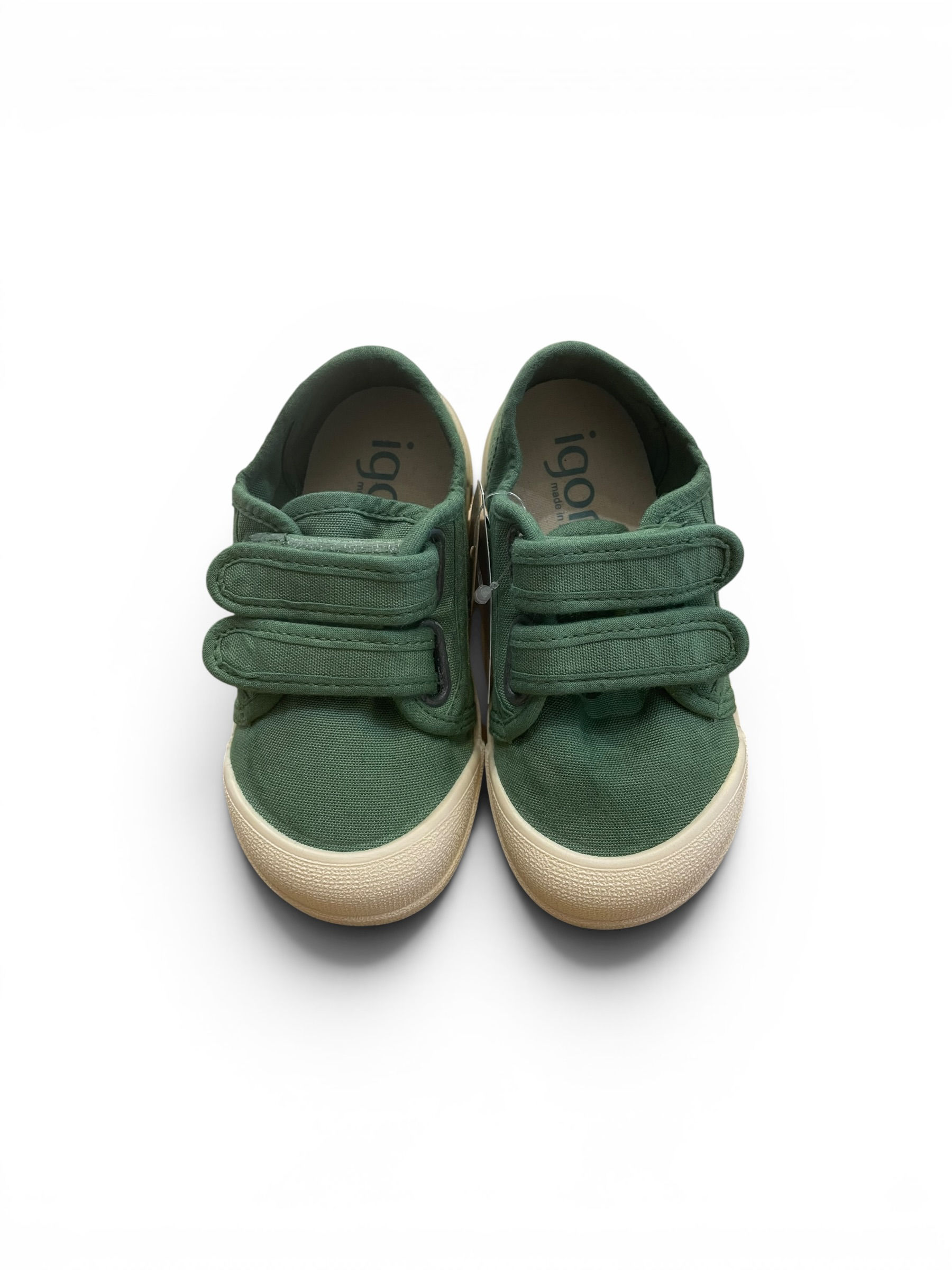 Sneakers in tela bambino con strappo Igor Lona pino