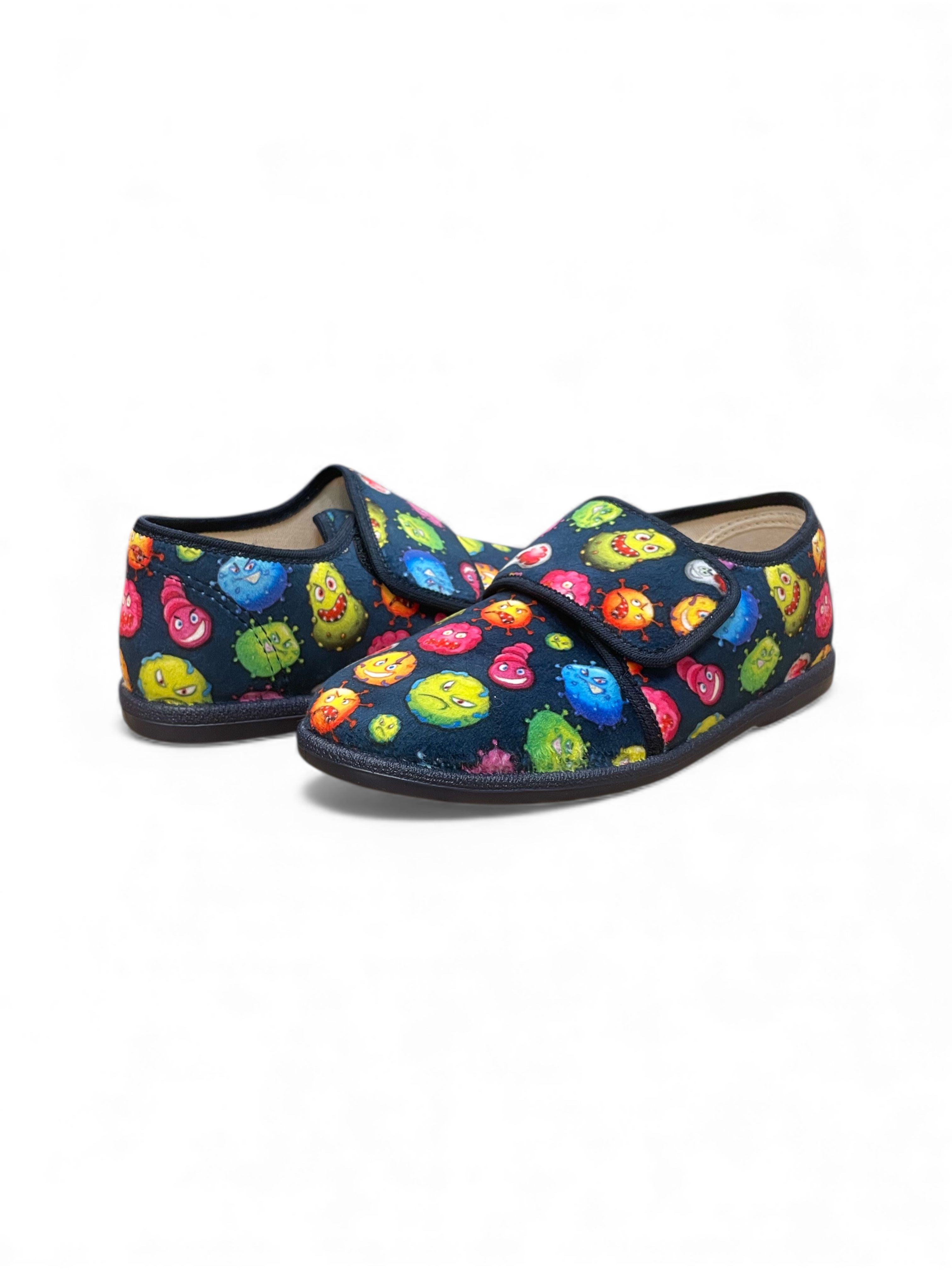 Pantofole bambino invernali in ciniglia fodera cotone plantare in cuoio