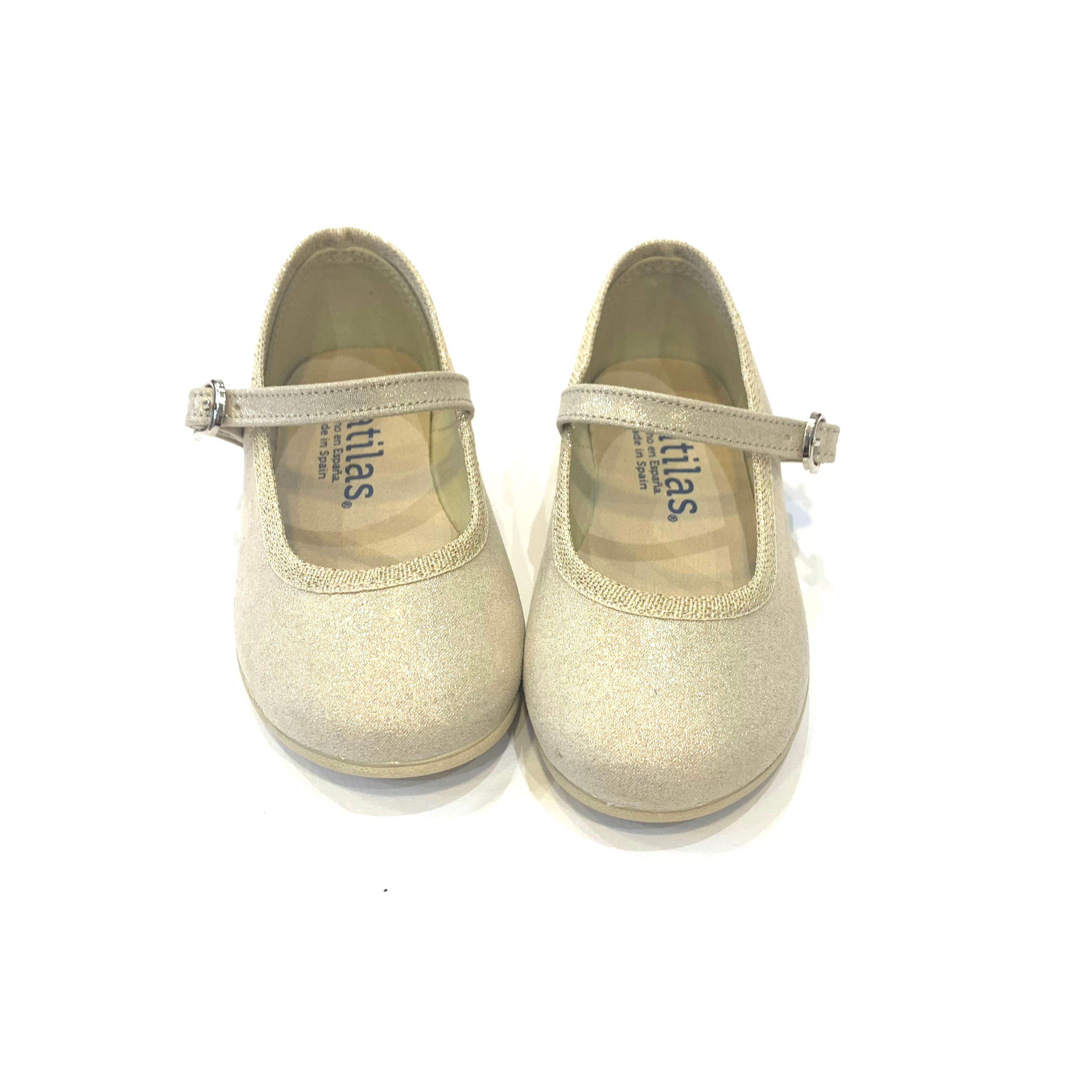 Scarpe ballerine estive morbide per bambina Batilas oro
