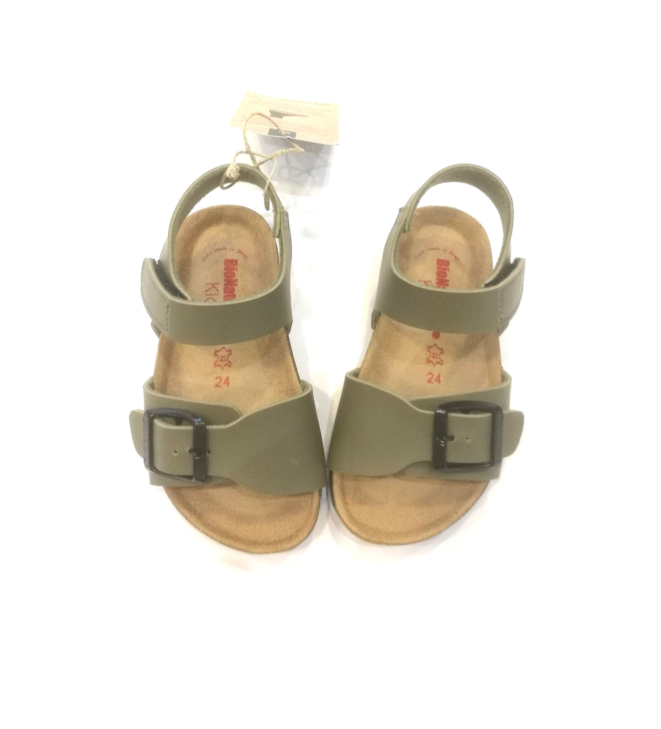 sandali bambino bambina bionatura blu suola anatomica tipo birkenstock
