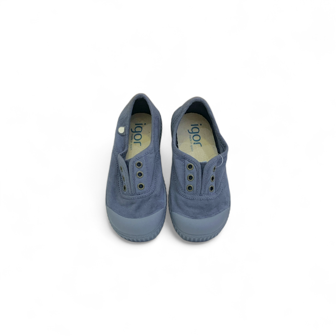 Scarpe bambino bambina sneakers in tela senza lacci igor berri jeans