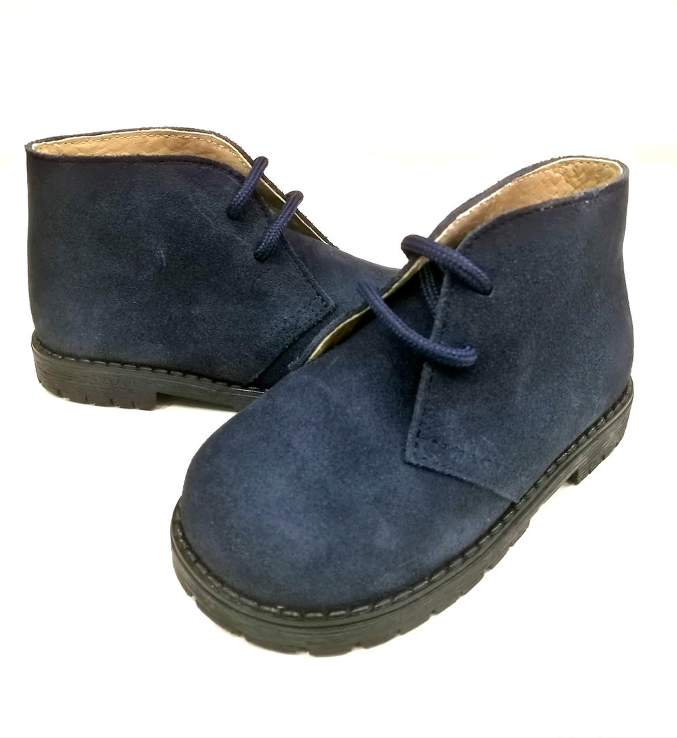 Scarpe bambino bambina modello Clark's camoscio blu