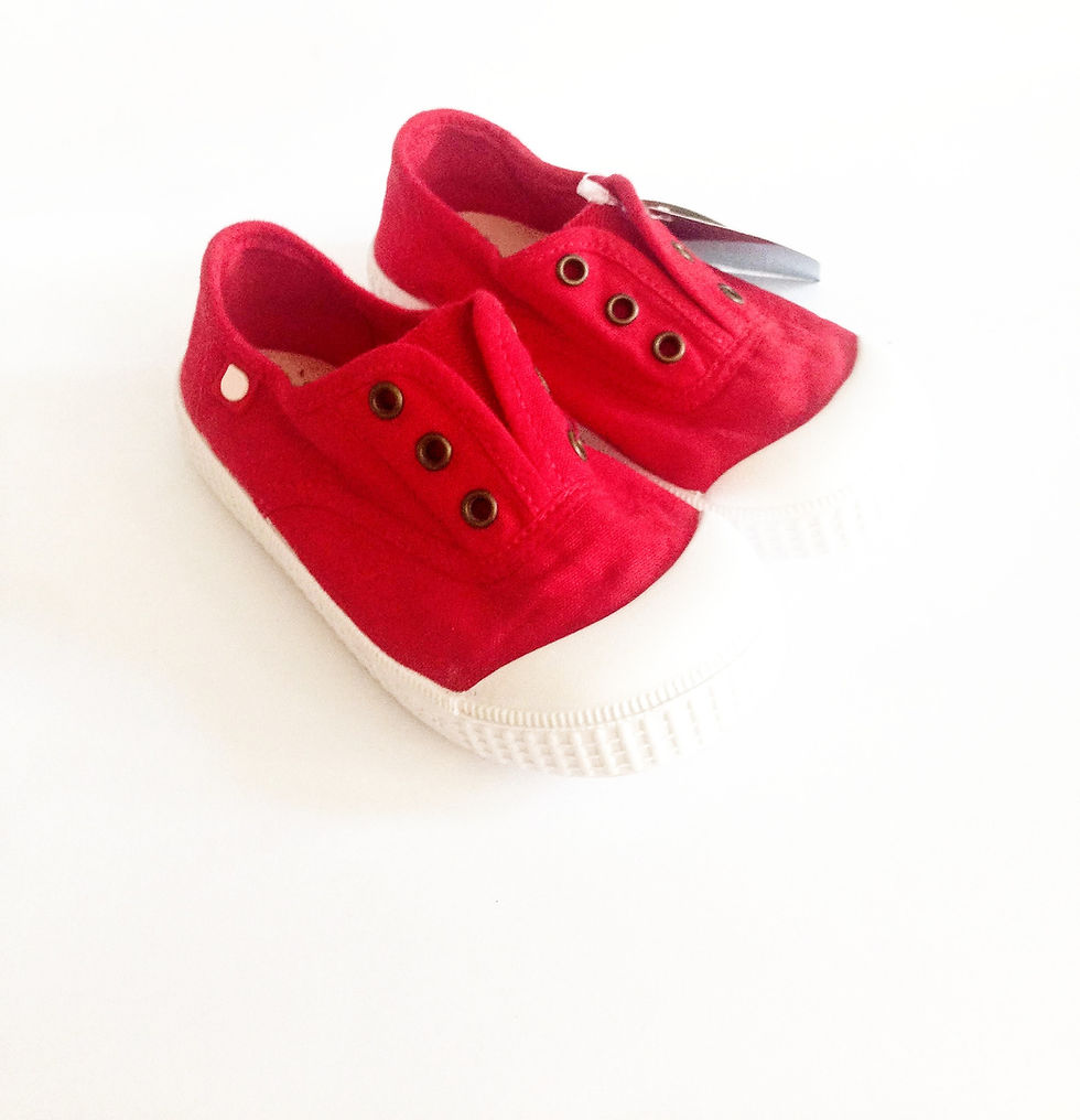 Scarpe bambino bambina sneakers in tela senza lacci igor berri rosso