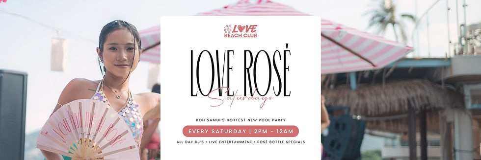 Love Rosé Saturdays - 25 October 2025  