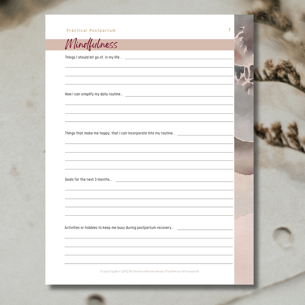 Thumbnail: Practical Postpartum Mental Health Workbook for New Moms