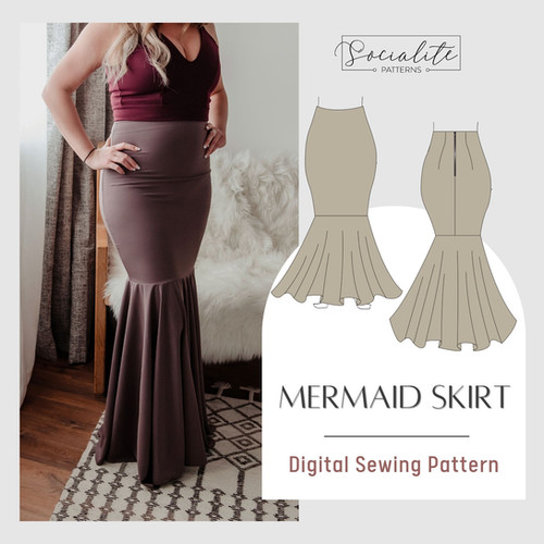 Mermaid Skirt Pattern Socialite Patterns