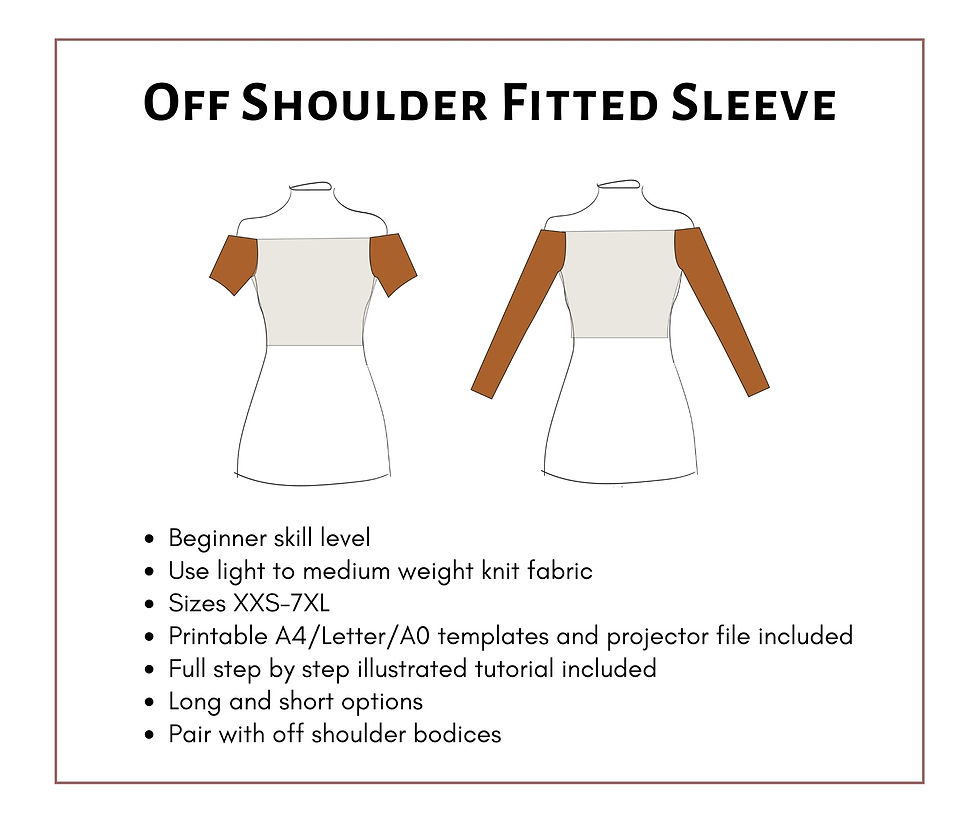 Off Shoulder Fitted Sleeve Pattern | Socialite Patterns long-sleeve-crop-top-with-tie-front-pdf-sewing-pattern-sizes-34-50-in-english-etsy