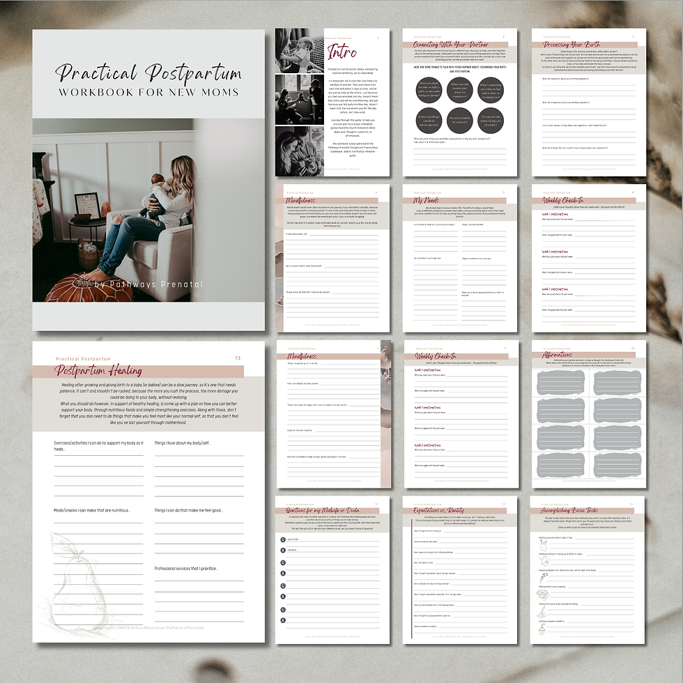 Thumbnail: Practical Postpartum Mental Health Workbook for New Moms