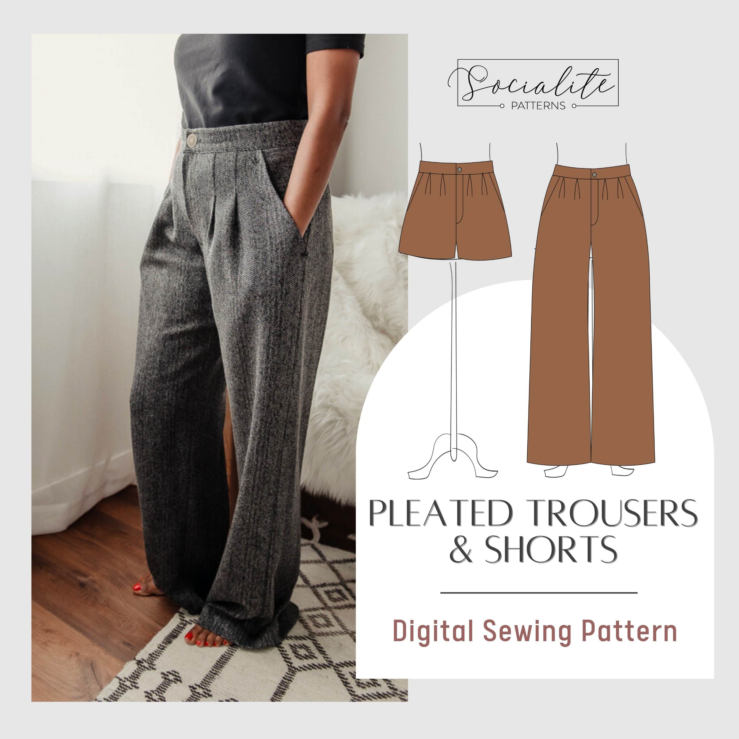 Pleated Trousers Sewing Pattern