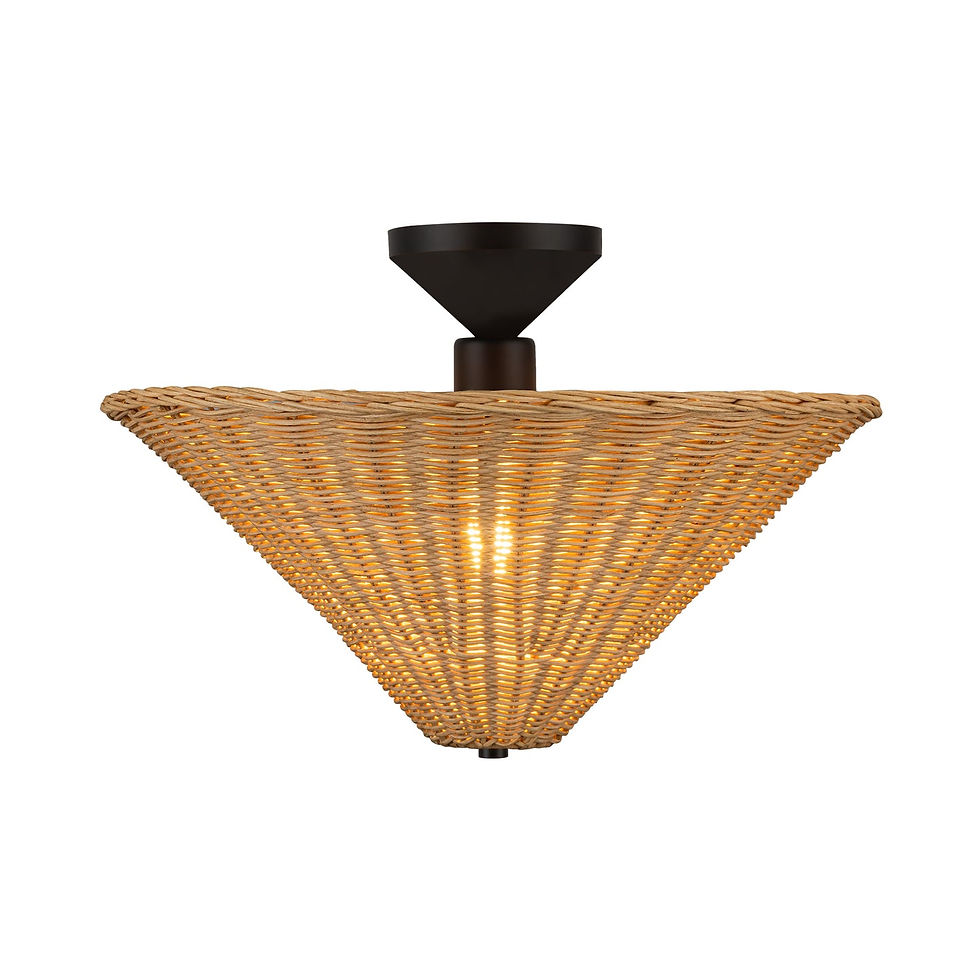Thumbnail: Bridgette 16-in Semi-Flush Mount