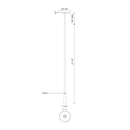 Thumbnail: Taper 32-in Pendant