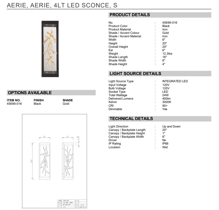 Thumbnail: AERIE, 4LT LED