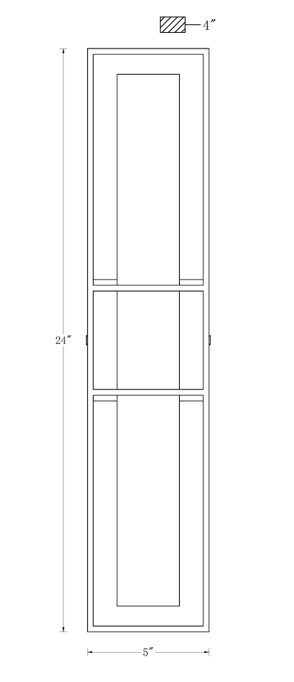 Thumbnail: BLAKLEY 24IN LED OUTDOOR WALL SCONCE