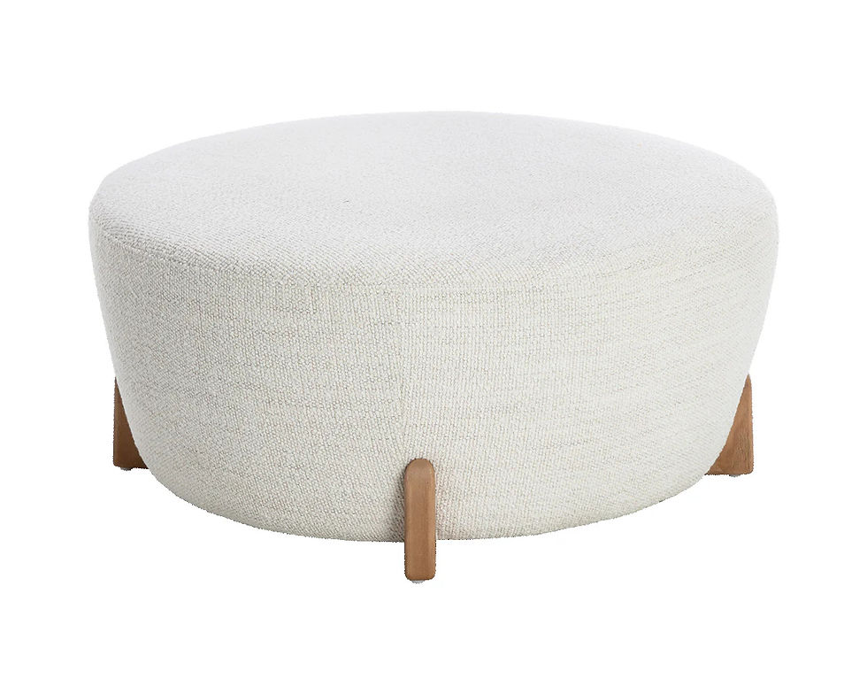 Thumbnail: Cyan Ottoman - Natural