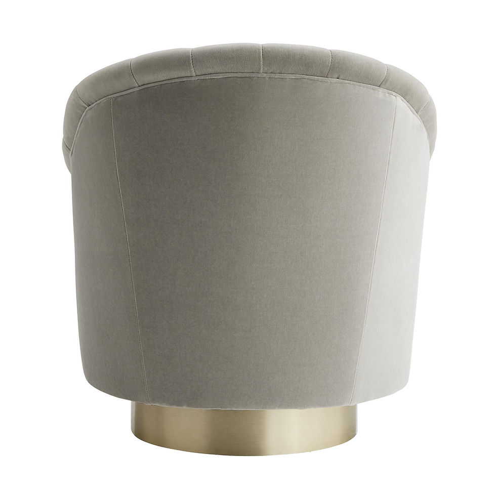 Thumbnail: Springsteen Chair Flint Velvet Champagne Swivel
