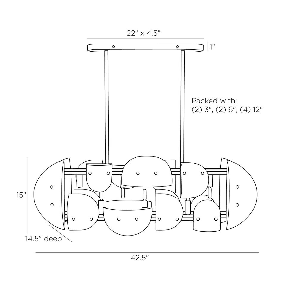 Thumbnail: Tilley Linear Chandelier