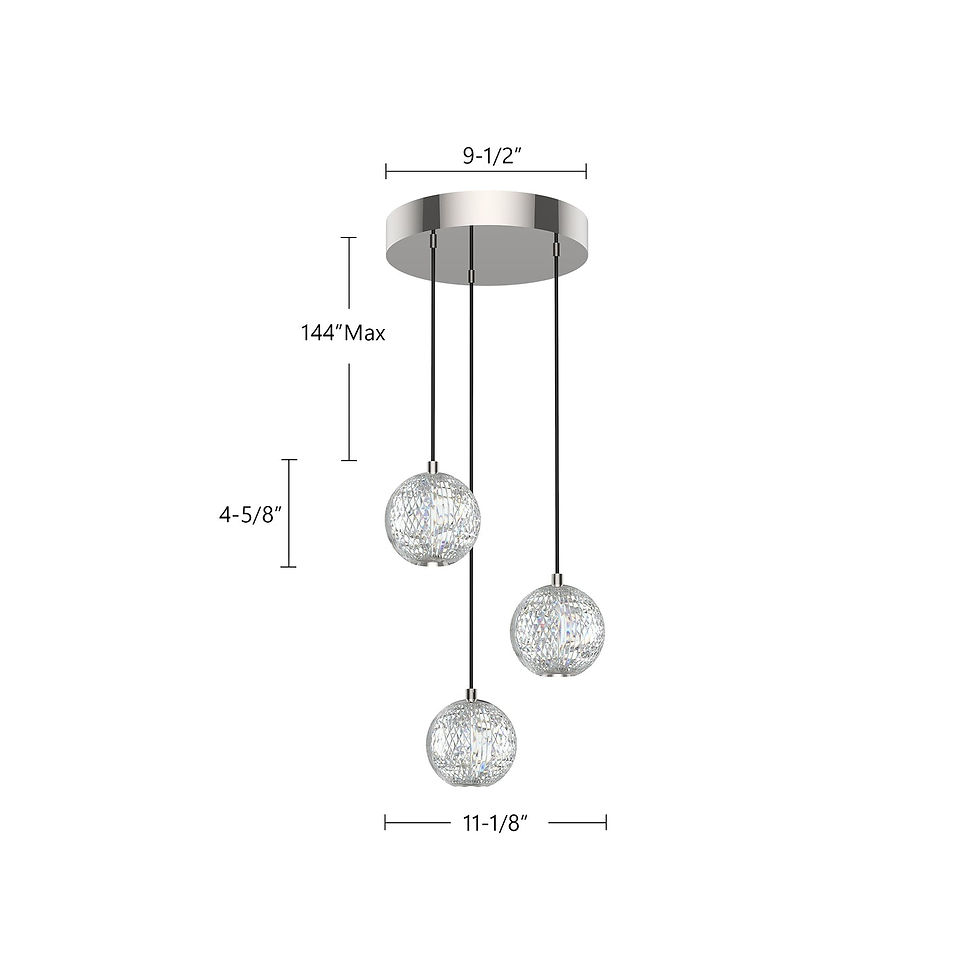 Thumbnail: Marni 3 Light Multi Pendant