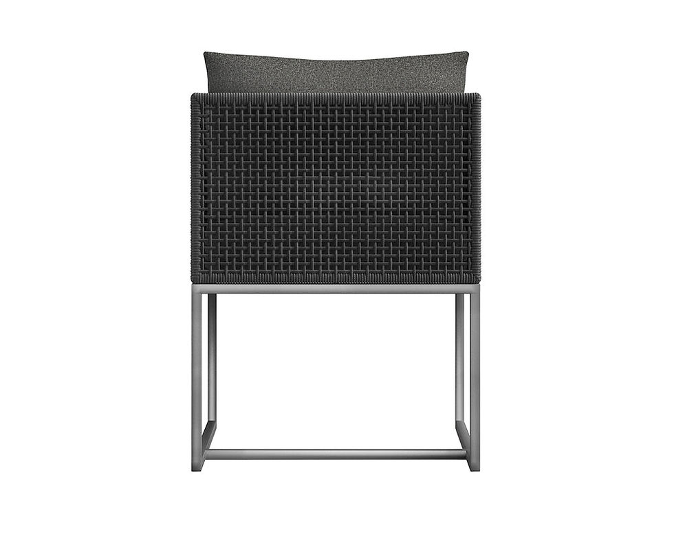 Thumbnail: Crete Dining Armchair - Dark Grey