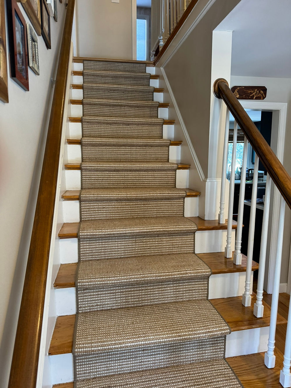 Carpeted staircase from an interior design portfolio