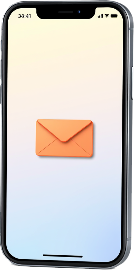 A 2D iphone screen that shows an email being sent_edited.png