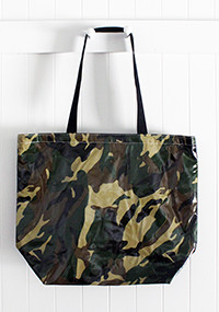 camo beach bag
